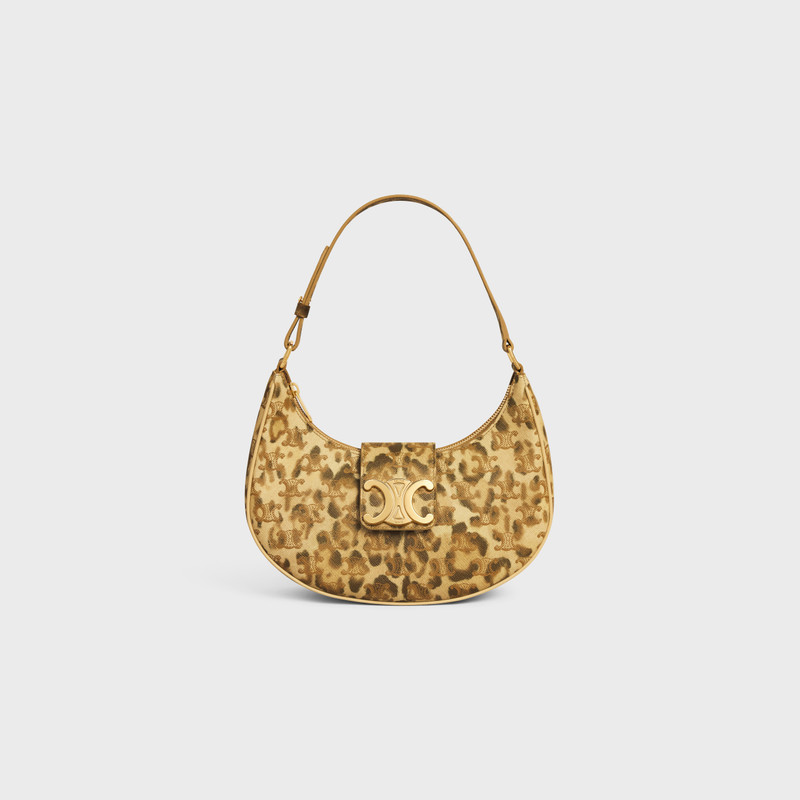 MEDIUM AVA TRIOMPHE BAG in Triomphe Canvas with leopard print 1