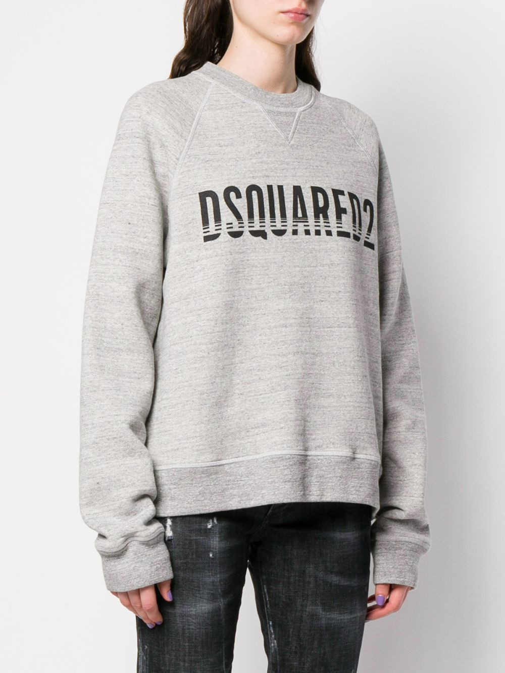 logo print sweatshirt - 3