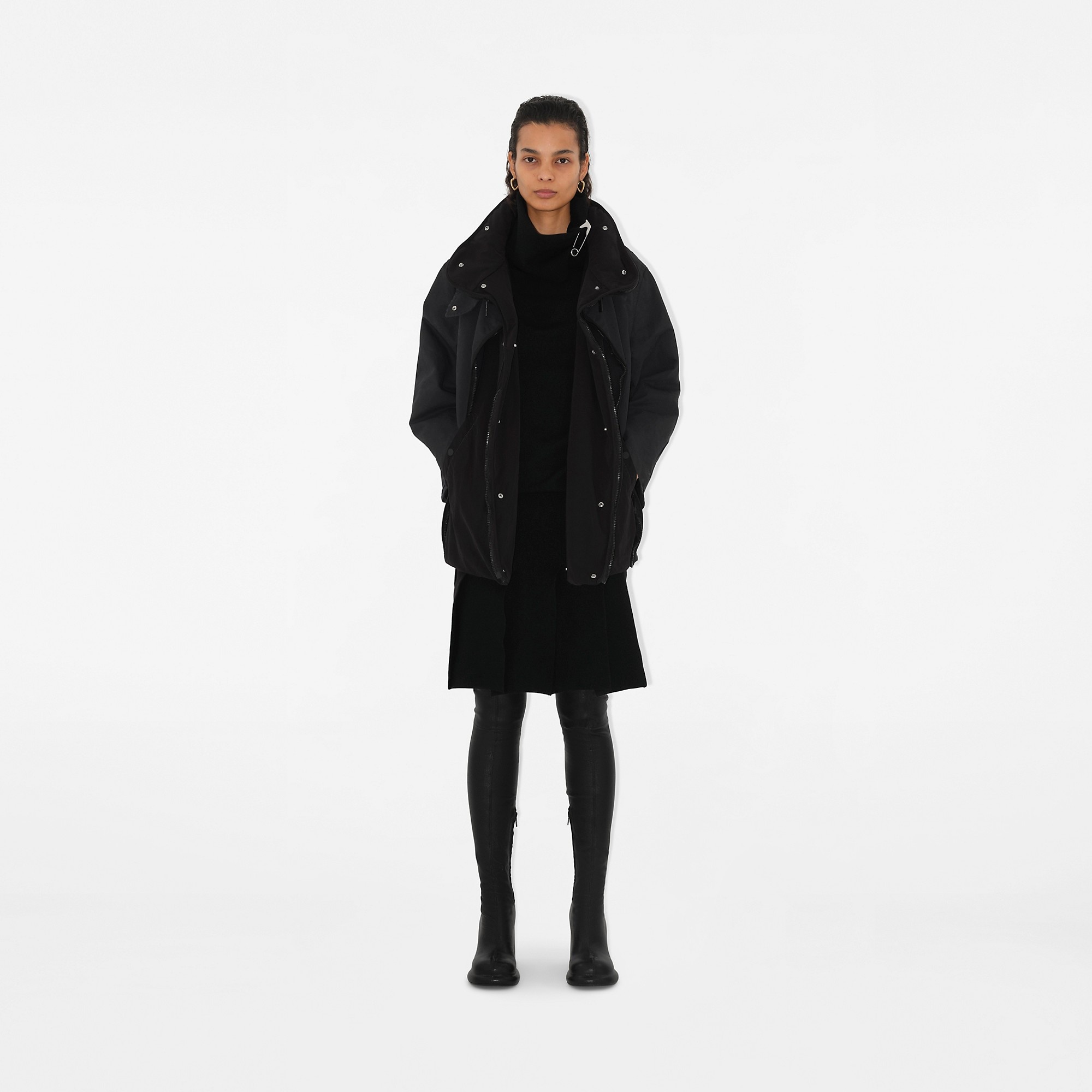 Detachable Warmer Cotton Parka - 3