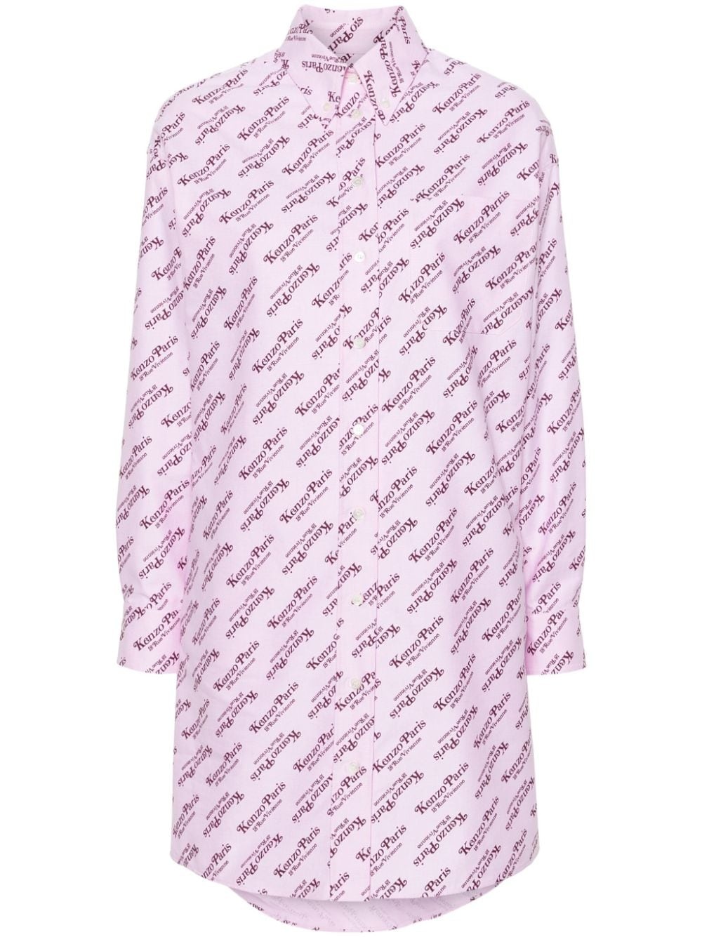 x Verdy logo-print shirt dress - 1