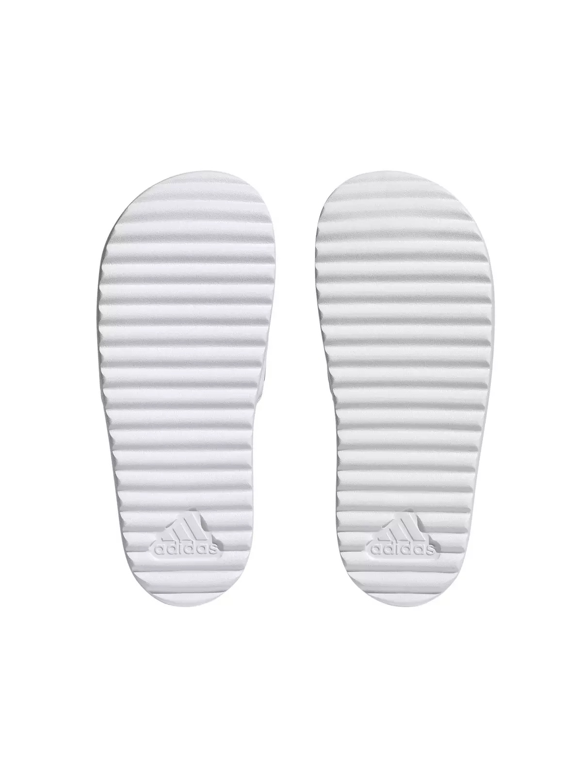 Adilette Platform "Ftwr White/Zero Metallic/Grey One" Women's Slide - 6