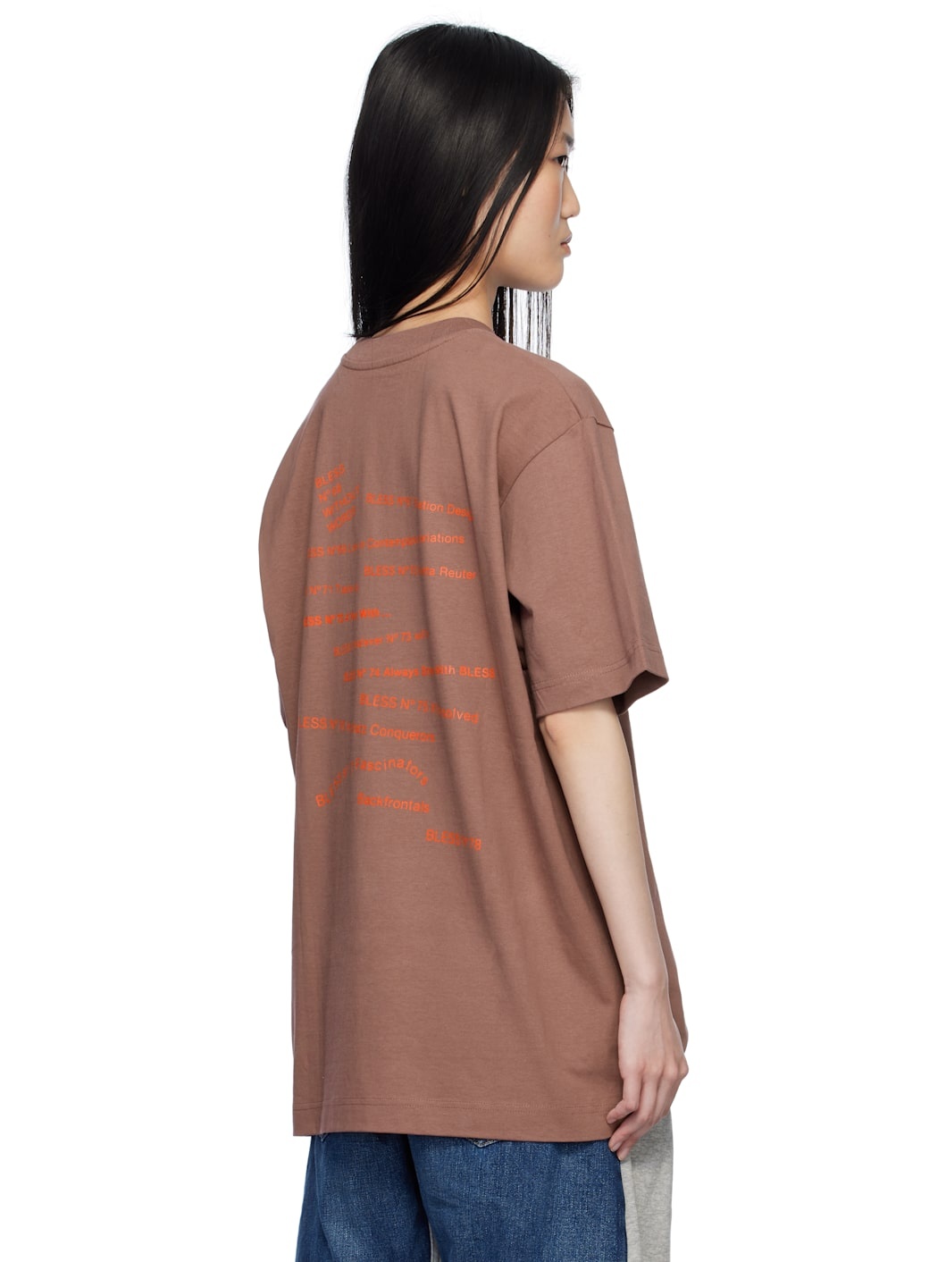 SSENSE Exclusive Brown Multicollection V T-Shirt - 3
