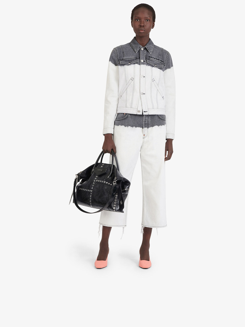 Givenchy Two tone short baggy jeans in denim outlook