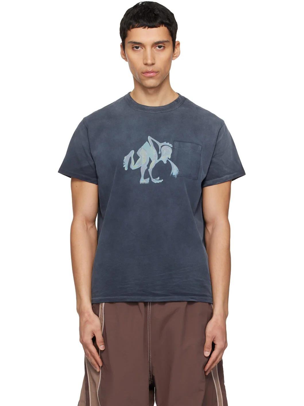 Navy Puke T-shirt - 1