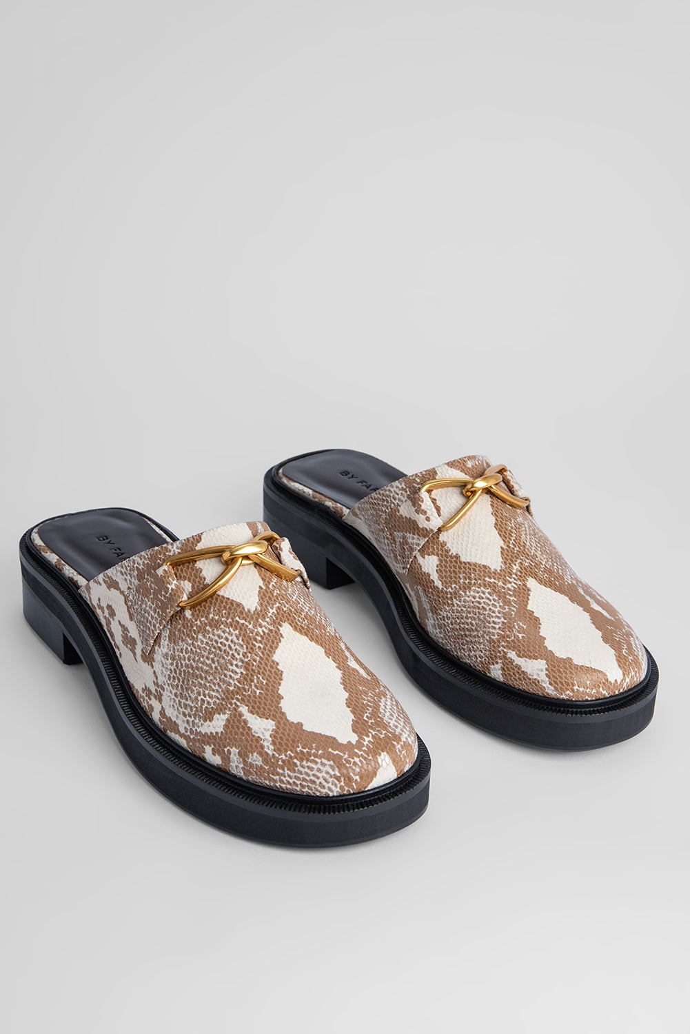 Walker Almond Snake Print Leather - 2
