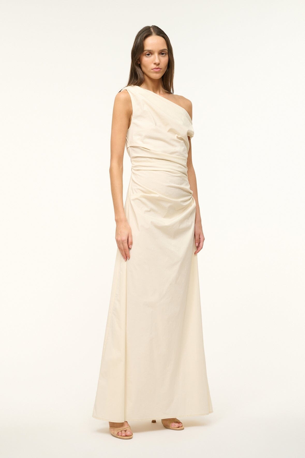 STAUD MAXI PHARE DRESS BUTTERCREAM - 3