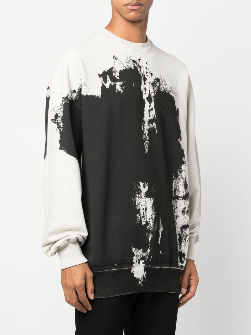 spray-paint cotton sweatshirt - 3