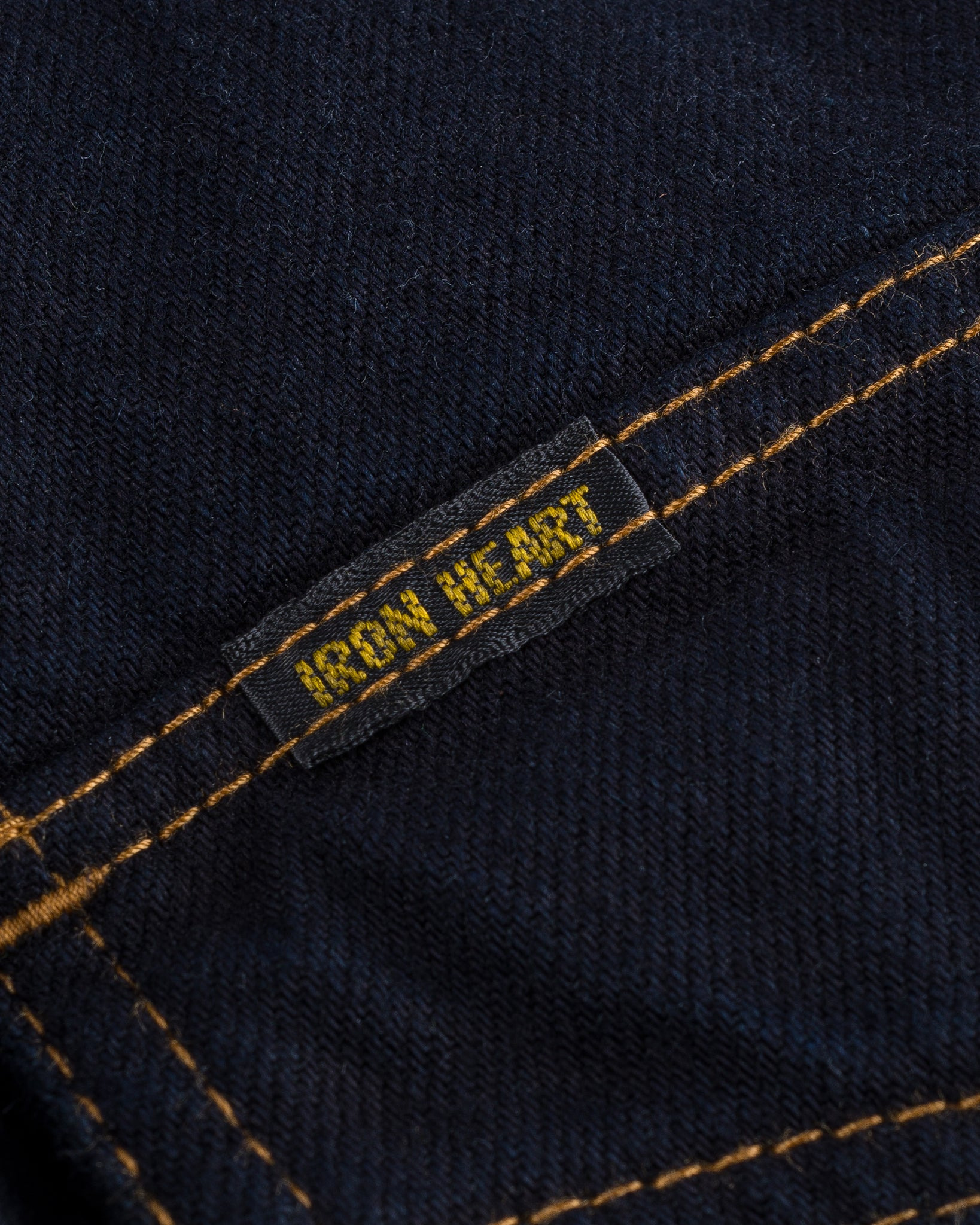 IHSH-33-OD 12oz Selvedge Denim Western Shirt - Indigo Overdyed Black - 18