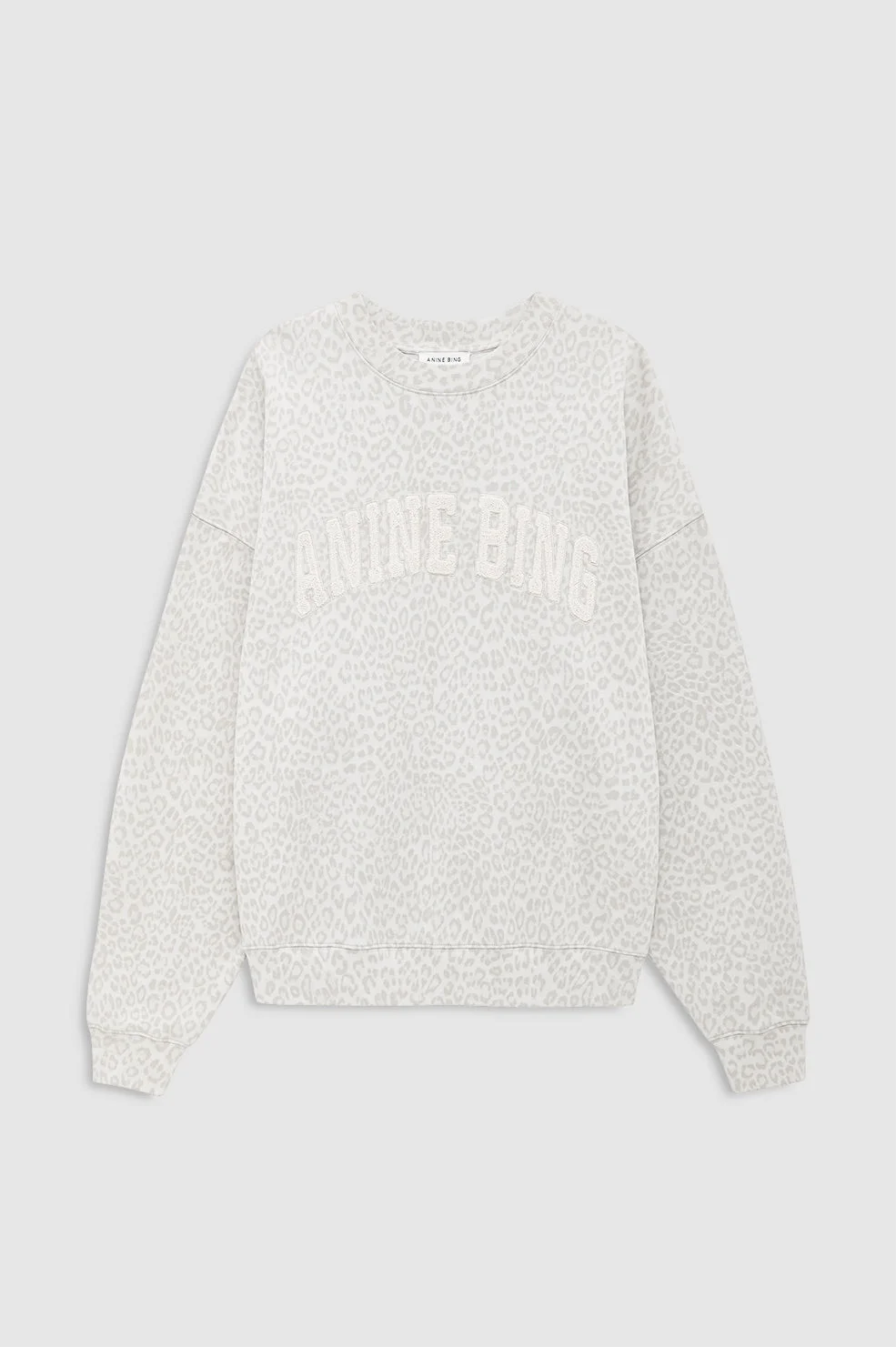 Miles Sweatshirt Anine Bing - Washed White Leopard - 1