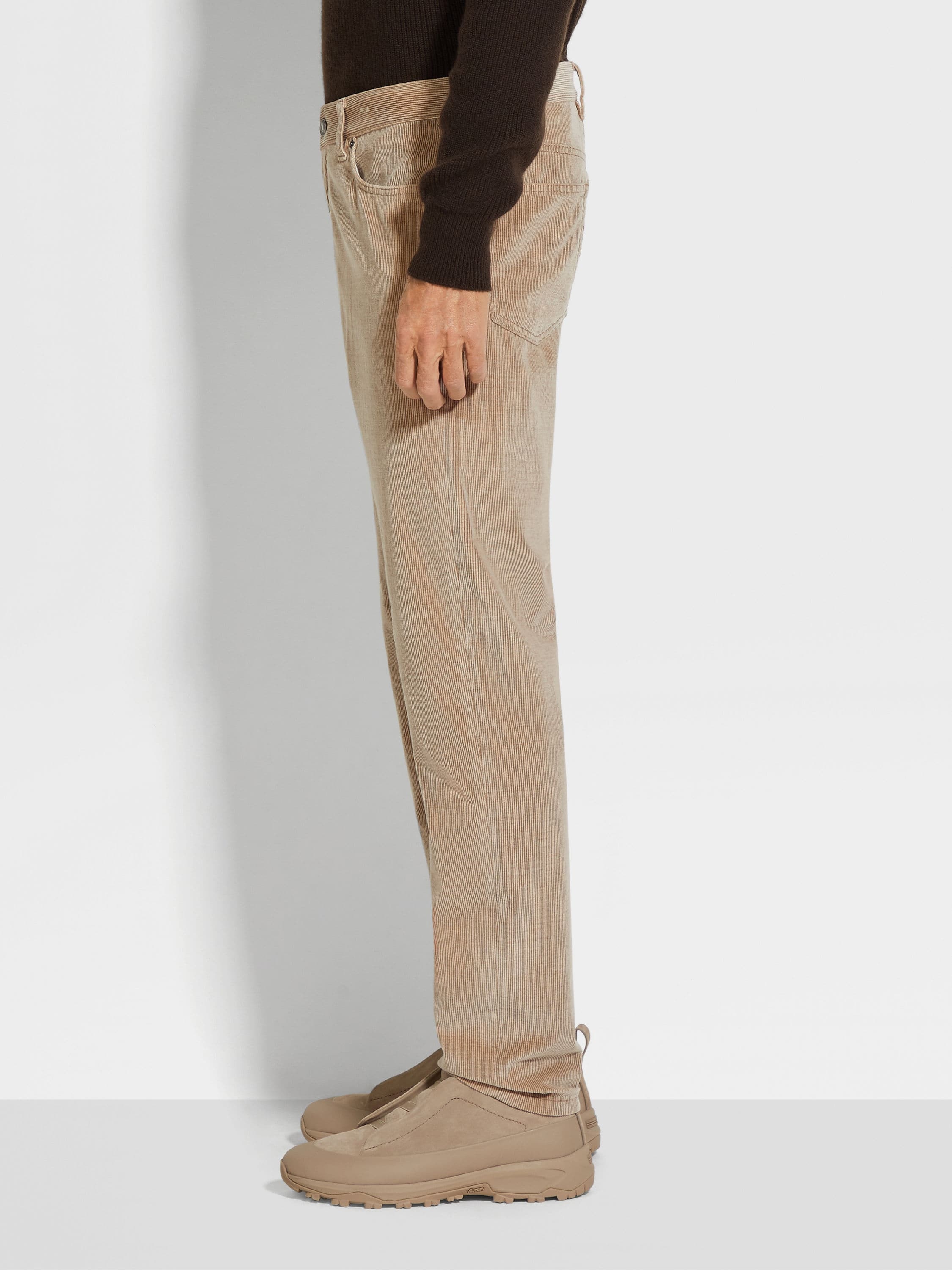 LIGHT TAUPE CASHCO ROCCIA PANTS - 4