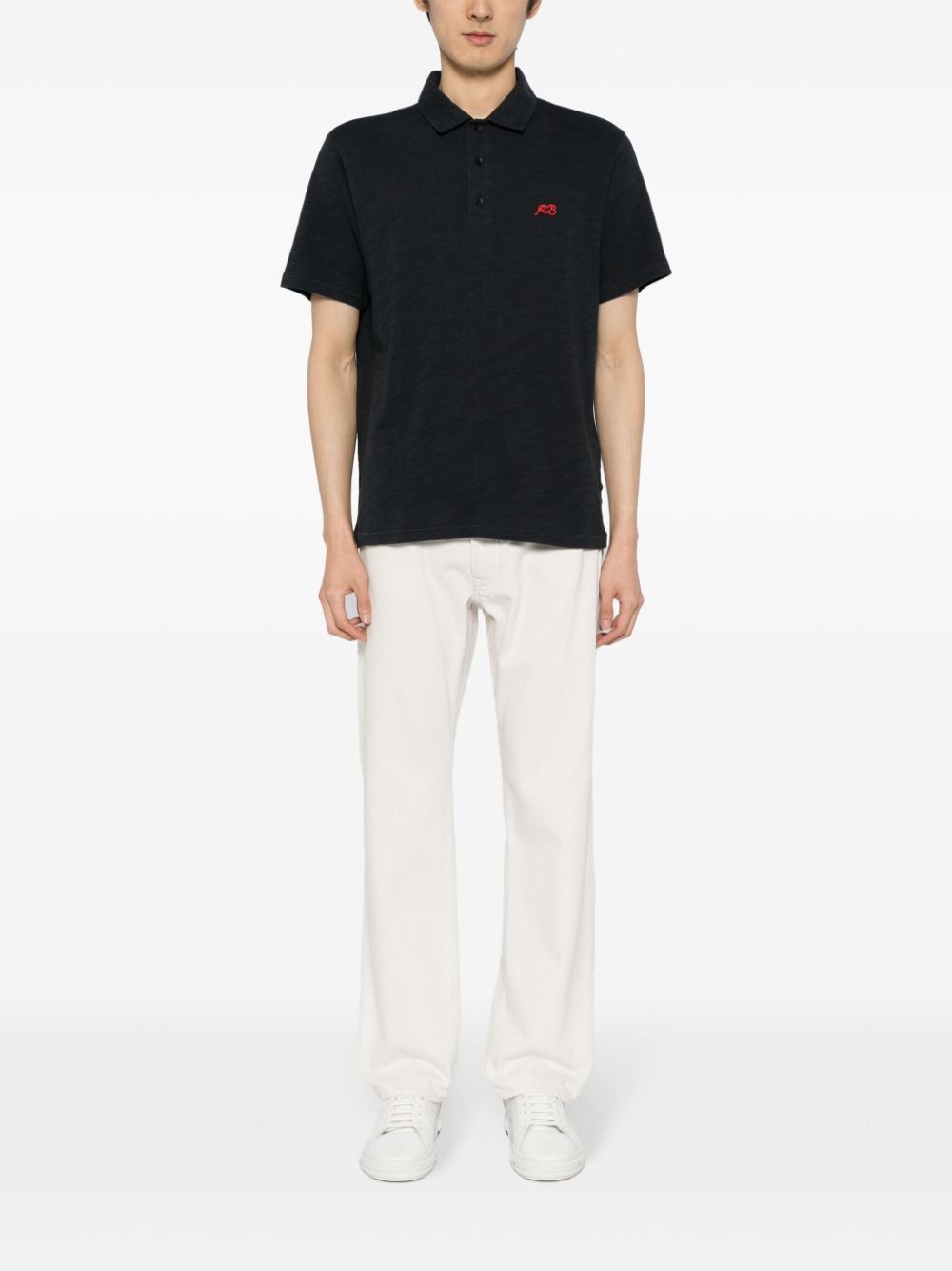 logo-embroidered polo shirt - 2