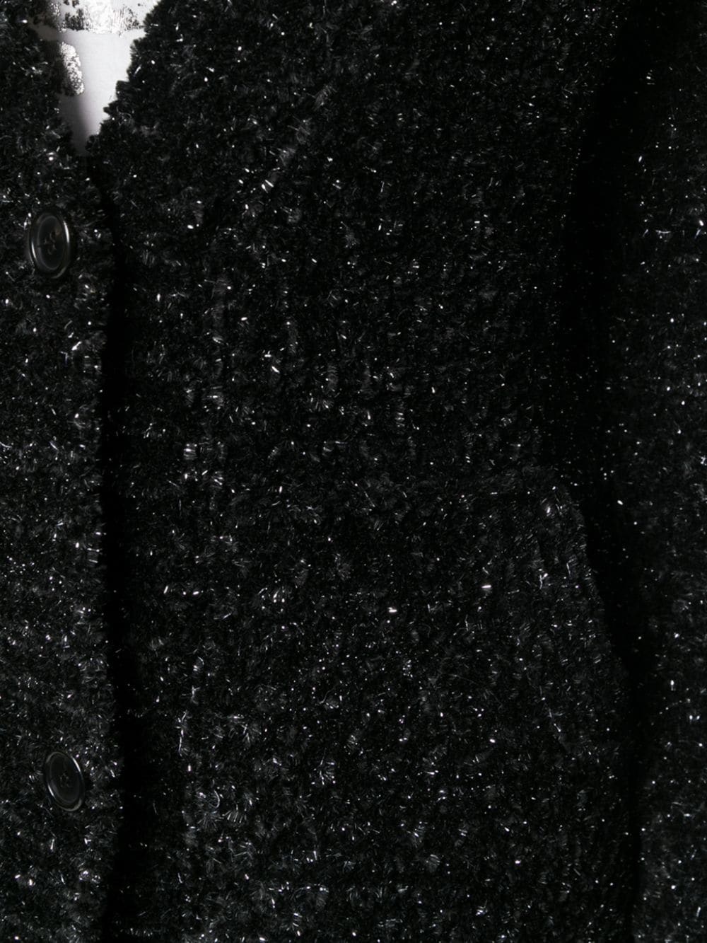 metallic v-neck cardigan - 5
