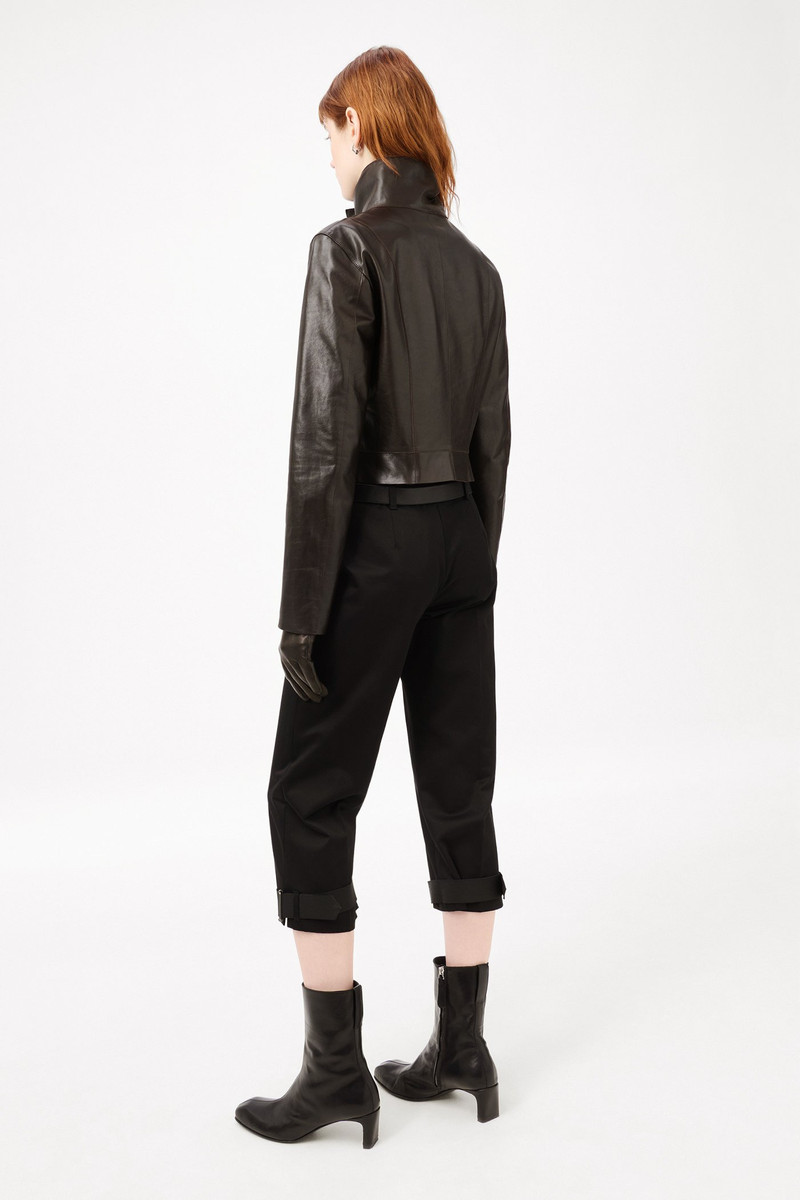 Concealed Jacket Umber Brown Fluid Calfskin 4