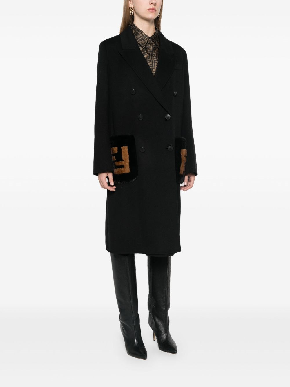 Wool double-breasted coat - 2