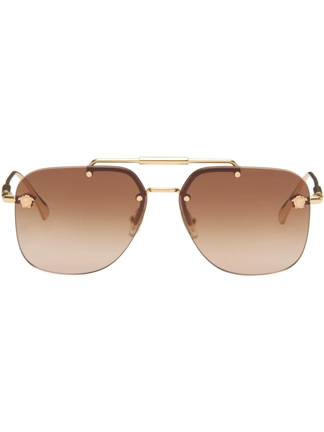 Gold Aviator Sunglasses - 1