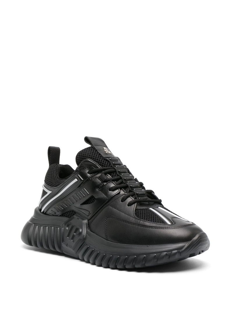 PHILIPP PLEIN Runner Hexagon panelled sneakers outlook