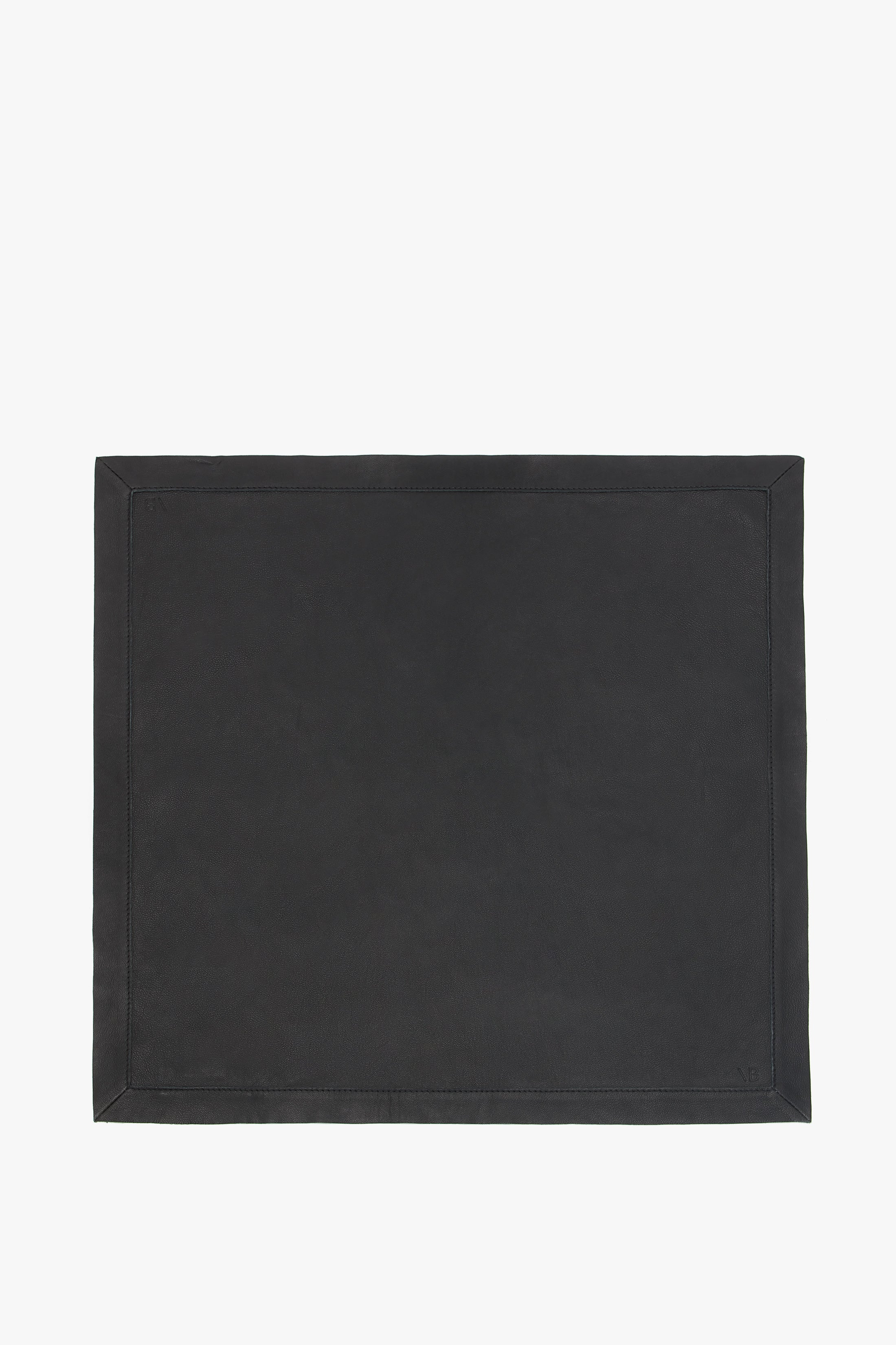 Leather Scarf In Black - 3