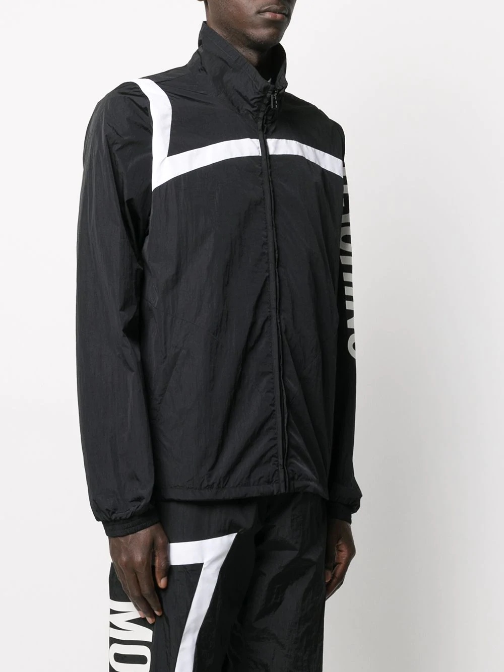 logo-print track jacket - 3