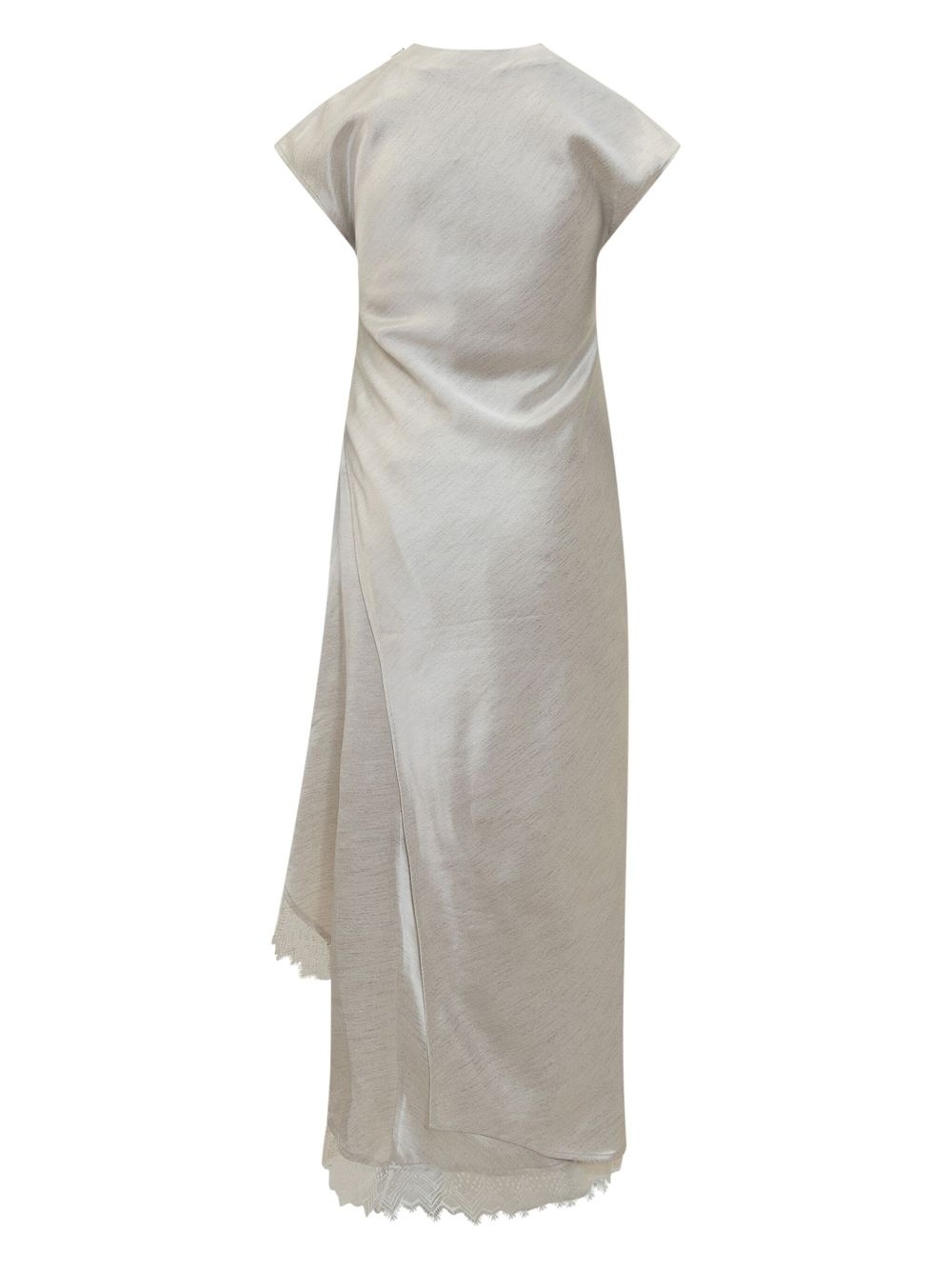 asymmetric layered maxi dress - 2