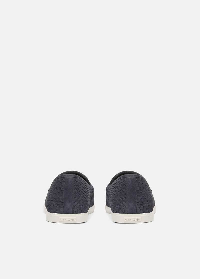 Vince Santino Woven Suede Loafer outlook