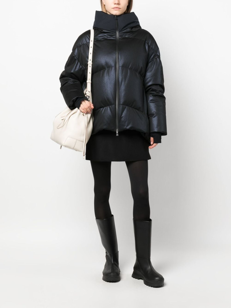 Herno hooded feather-down coat outlook