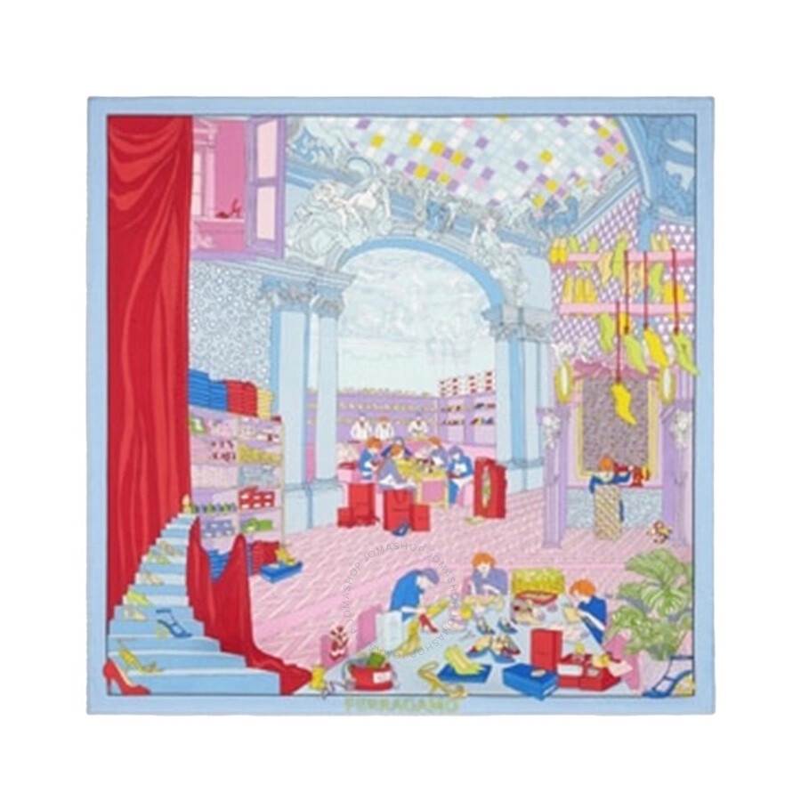 Ferragamo Atelier Print Silk Foulard - 1
