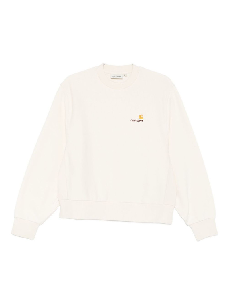 logo-embroidered sweatshirt 1
