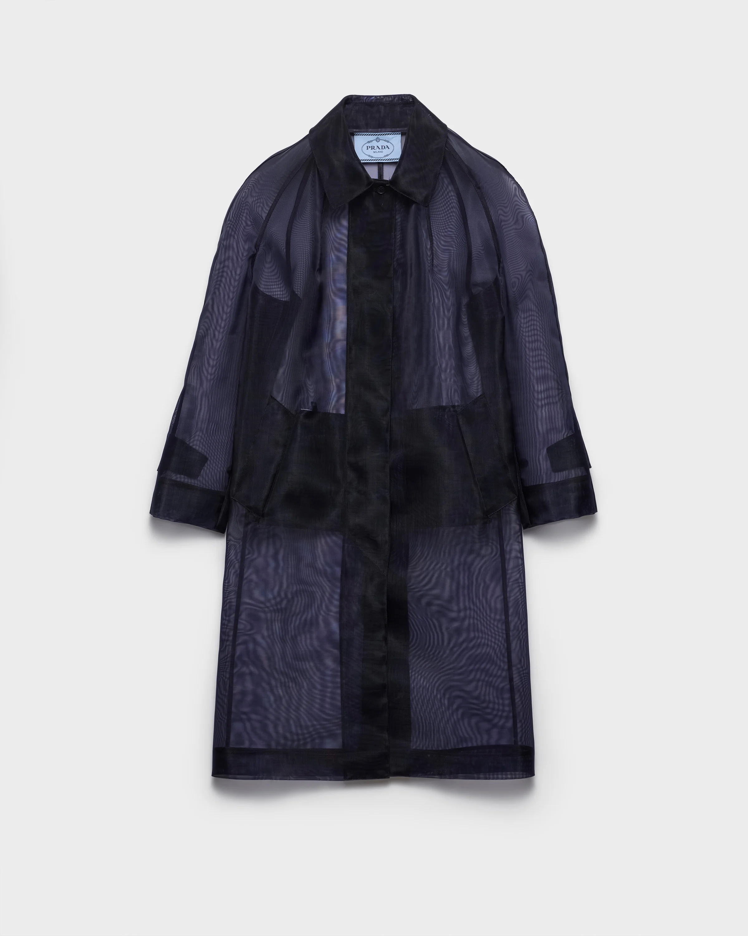Single-breasted crinoline coat - 1