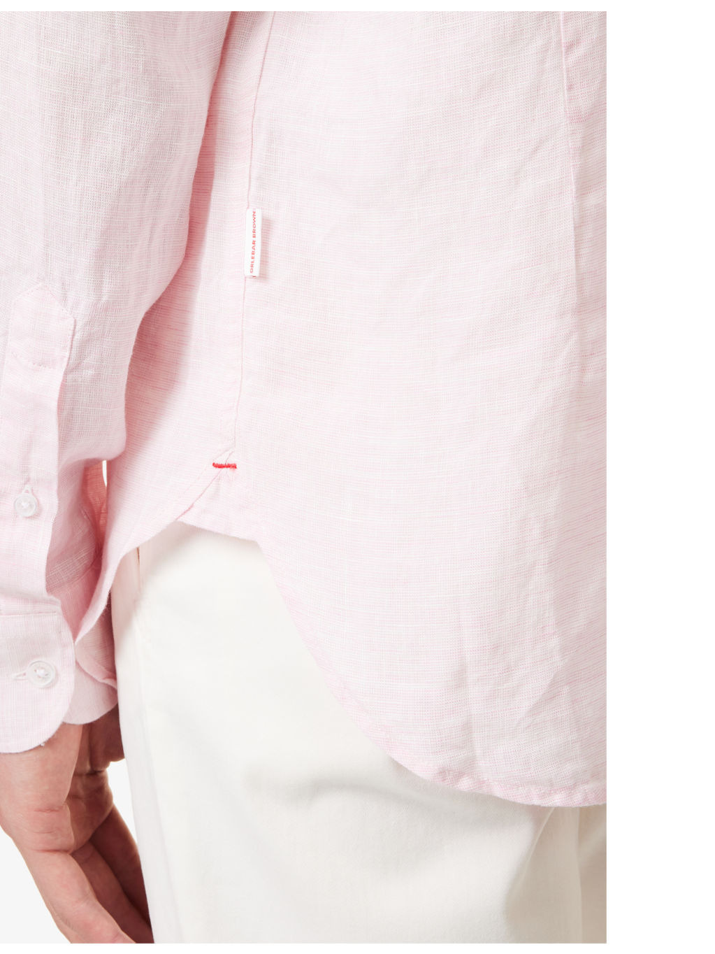 Giles long-sleeve regular-fit linen shirt - 5