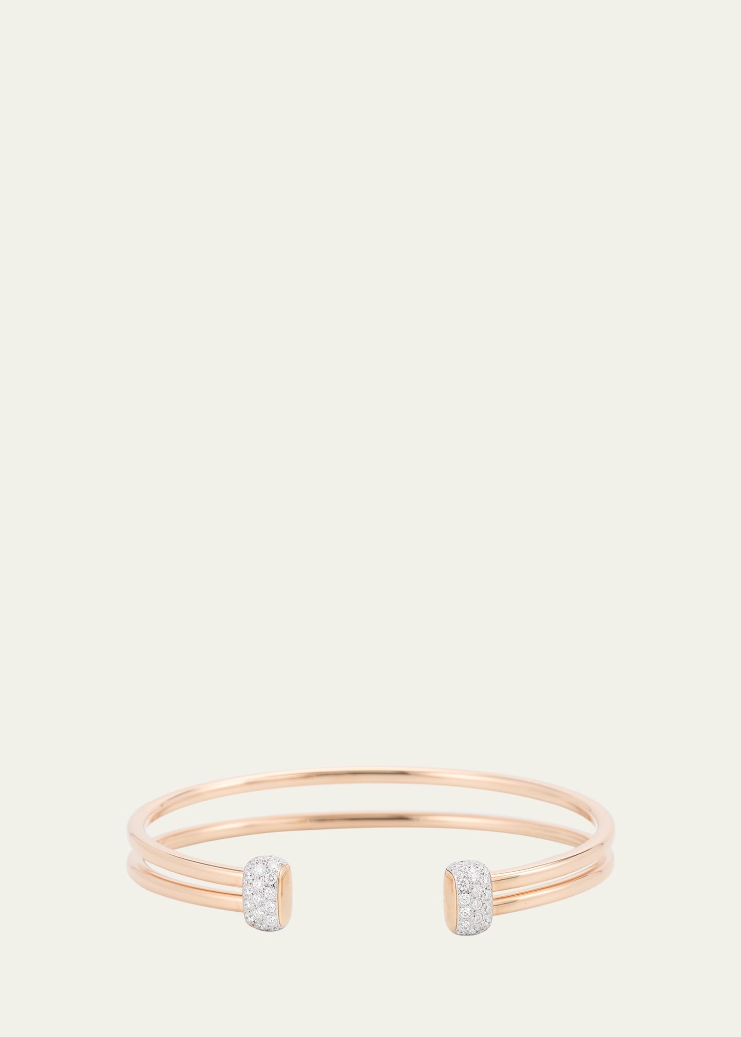 Together 18K Rose Gold Diamond Bangle Bracelet - 1