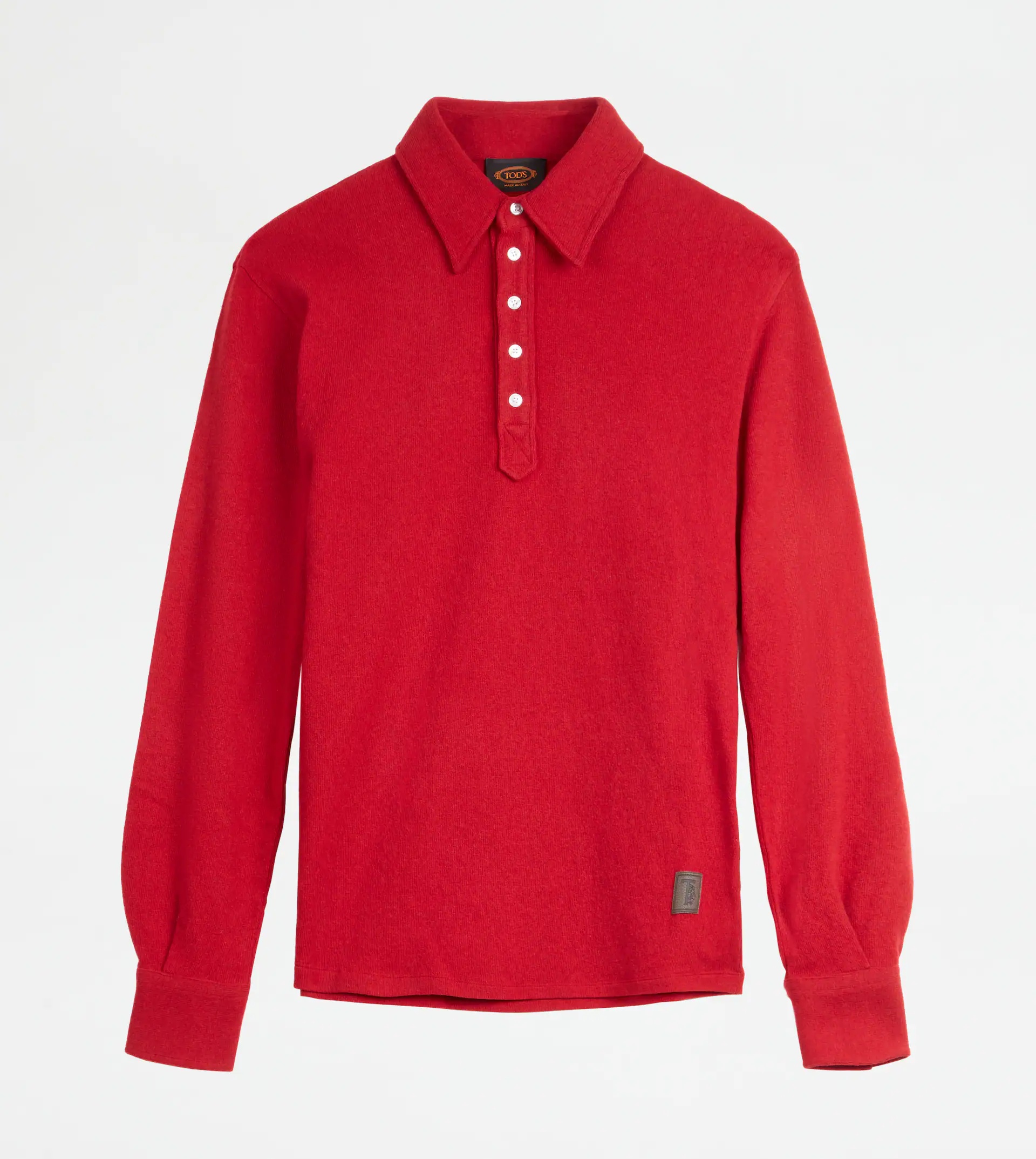 SHIRT IN MIXED WOOL - RED - 1