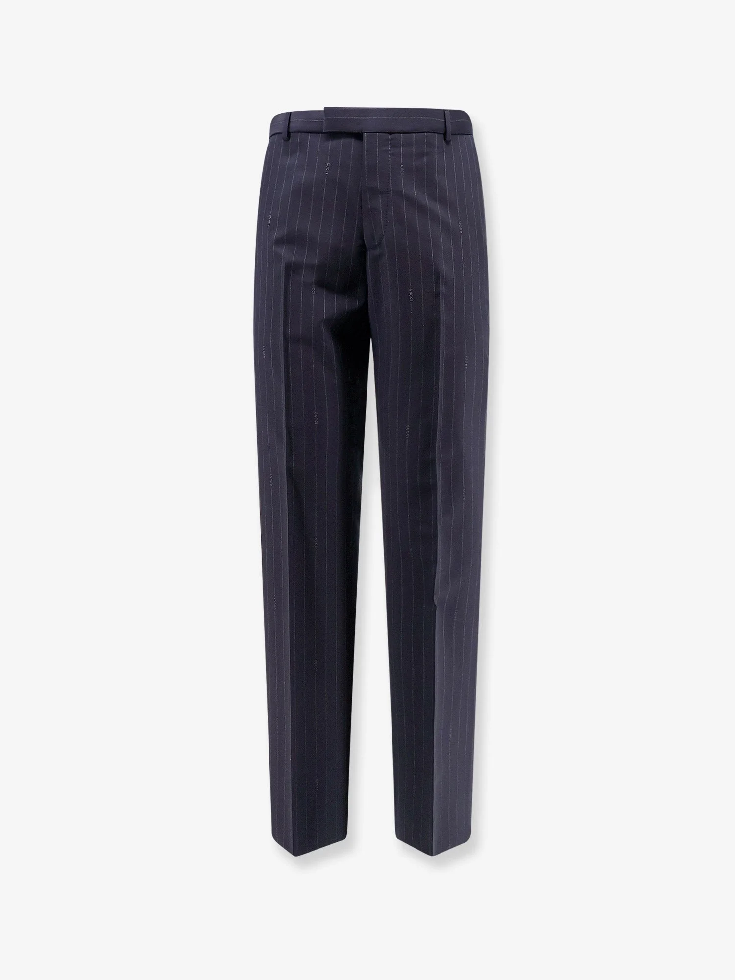 Gucci Men Gucci Pinstripe Wool Trousers - 1