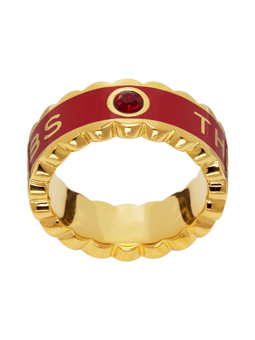 Gold & Red 'The Medallion' Ring - 1