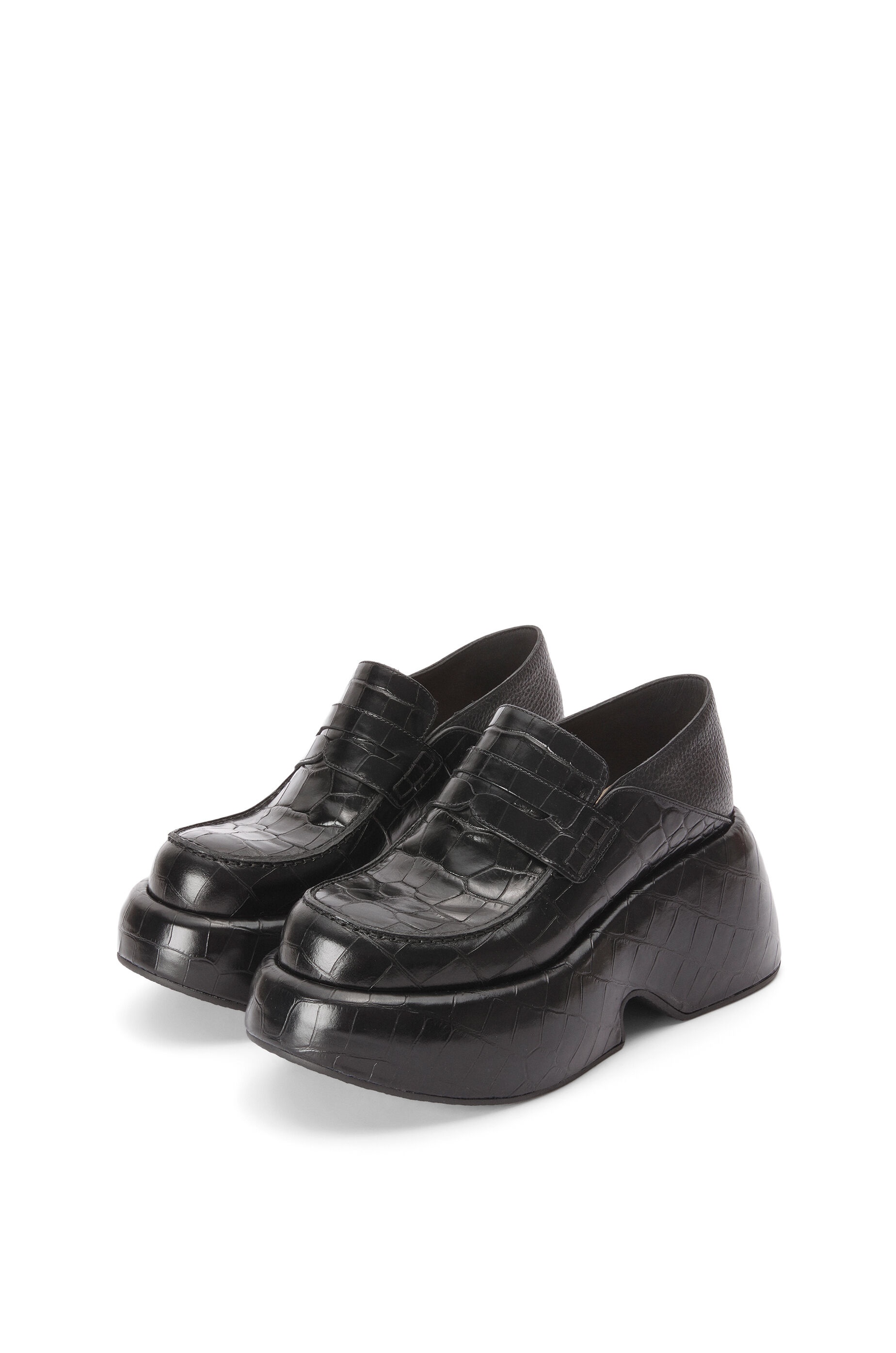 Wedge slip on loafer in calfskin - 2
