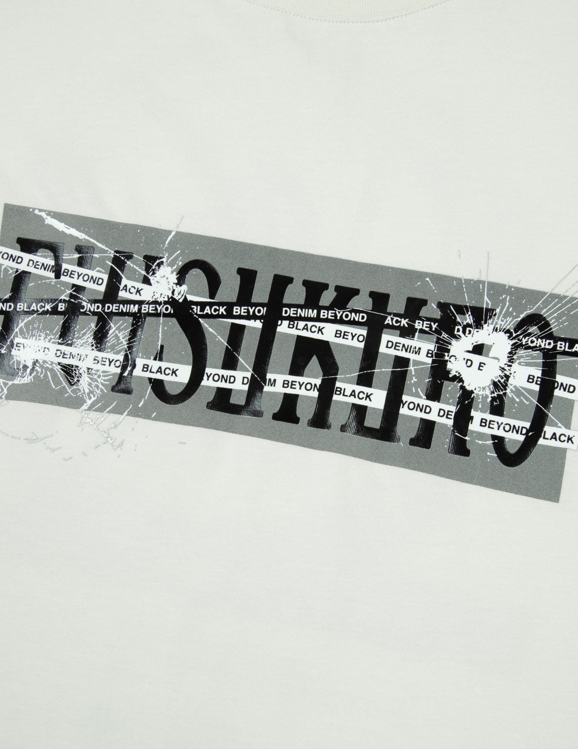 Multi Logo and Fragile Glass Effect Print Regular Fit T-shirt - 4