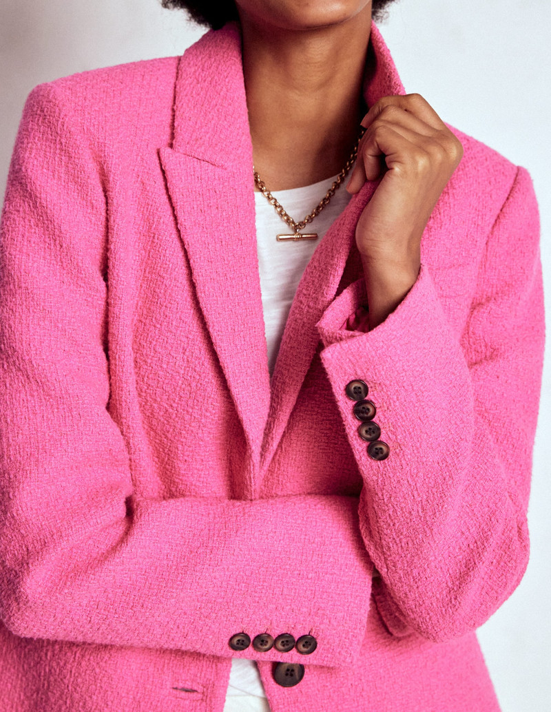 Stamford Texture Blazer-Pink Peony 3