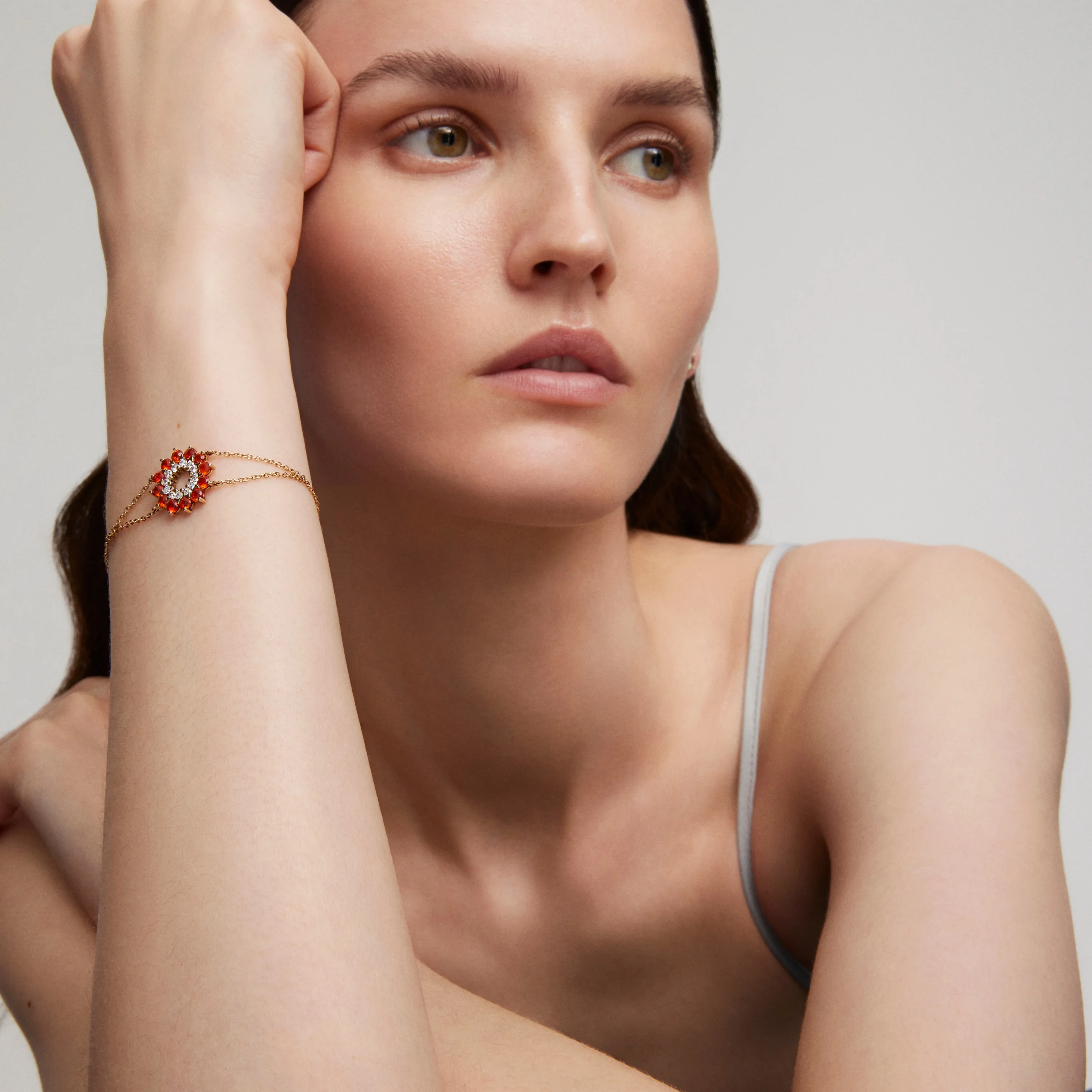 Bracelet in gold with diamonds and opals in the shape of a flame TOUS ATELIER - 1