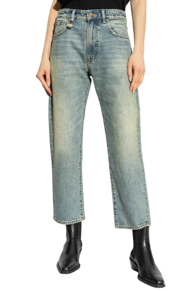 LOGO-APPLIQUÉ STRAIGHT JEANS - 3