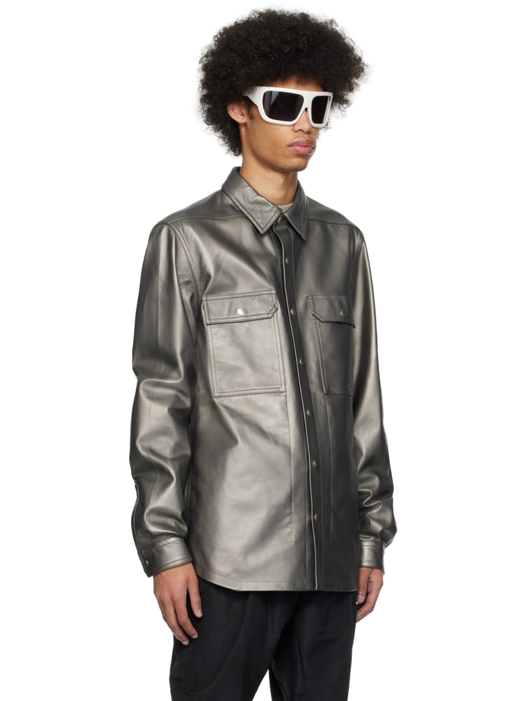 Silver Lido Leather Jacket - 2