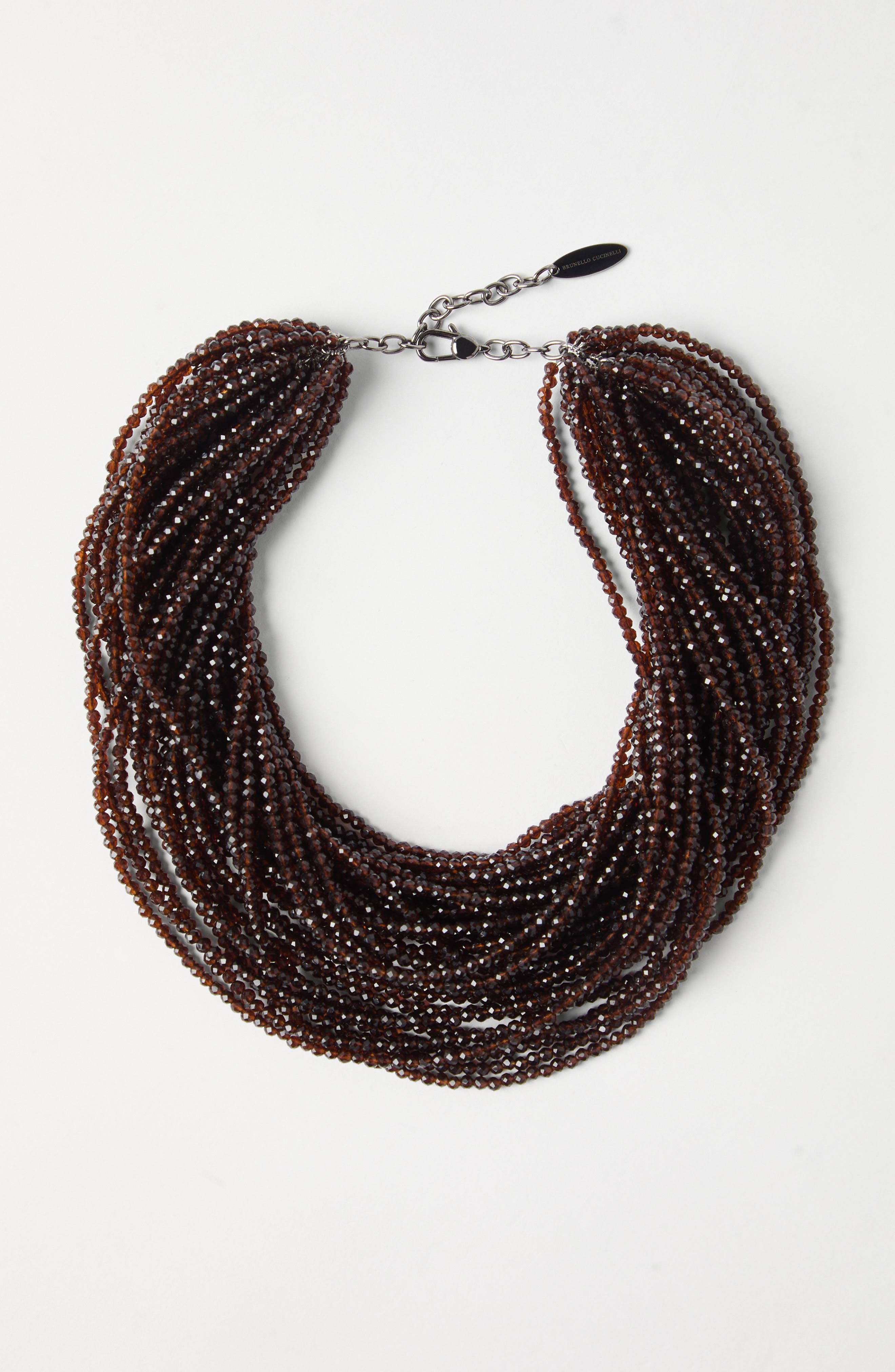 Brunello Cucinelli Vetro and Silver choker in Brown at Nordstrom - 2