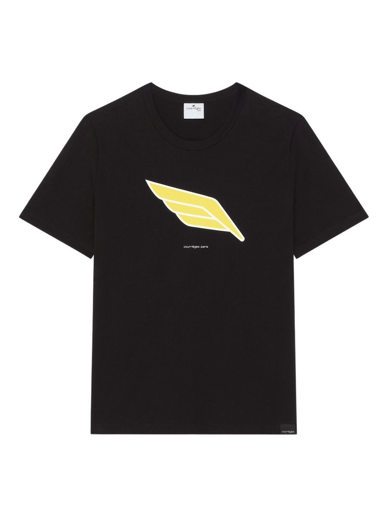 wing-print T-shirt 1