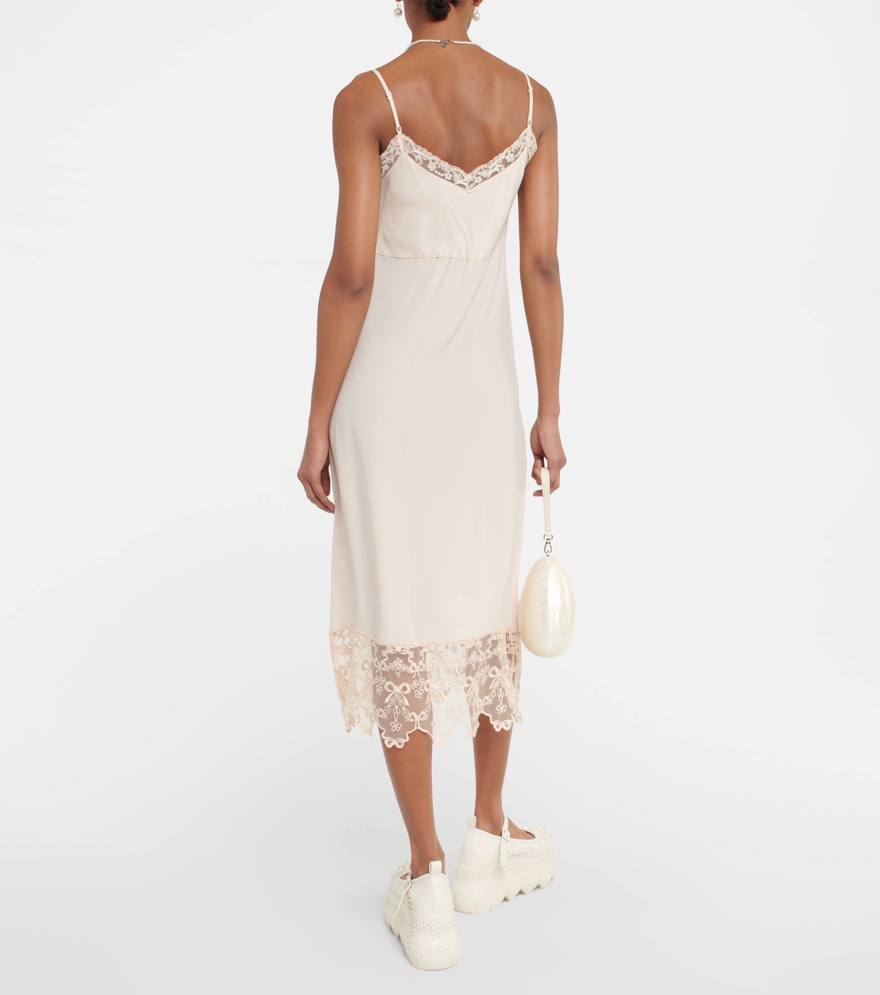 Crêpe de chine slip dress - 3