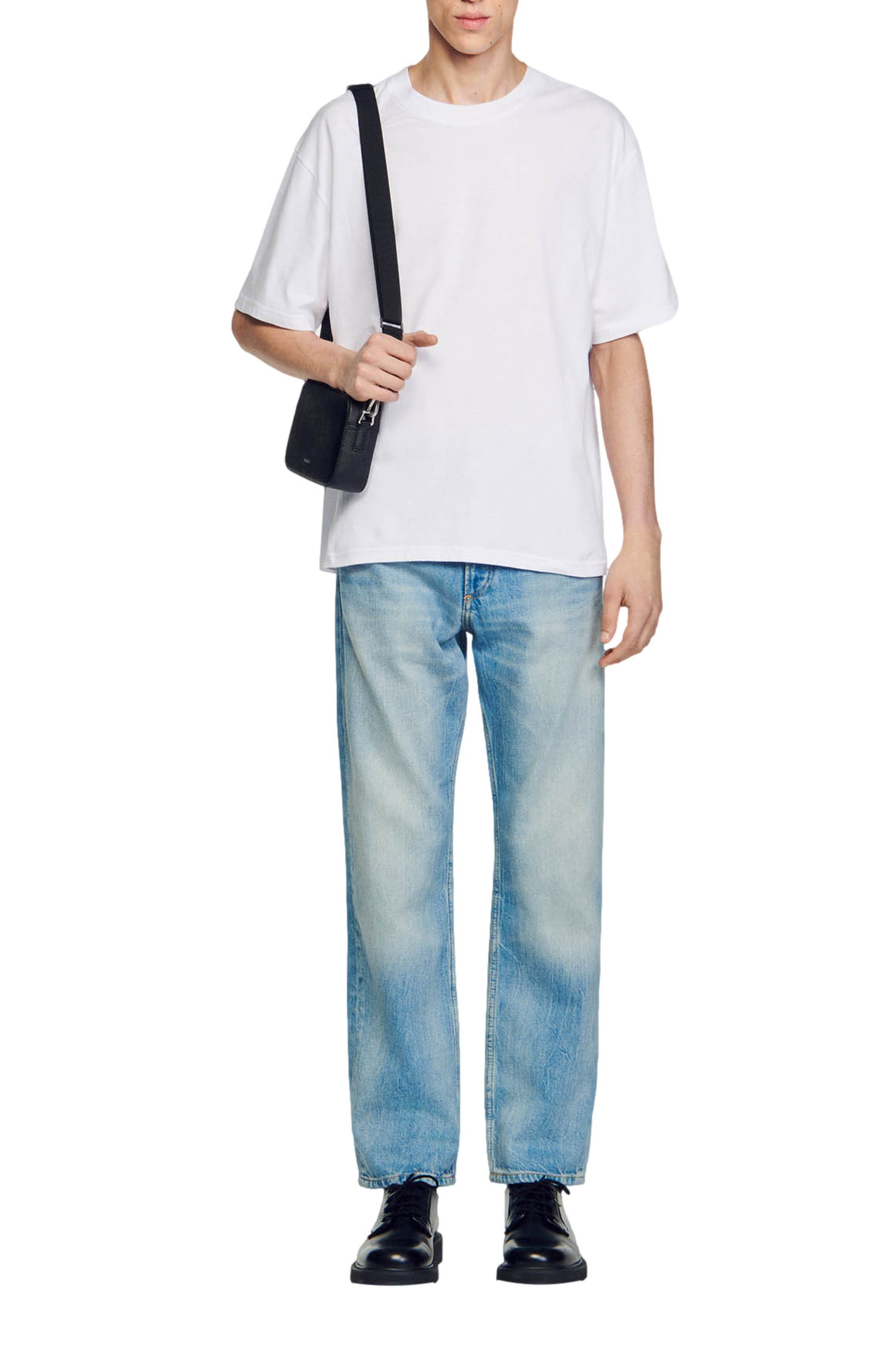 SANDRO Oversized T-shirt in White at Nordstrom - 5