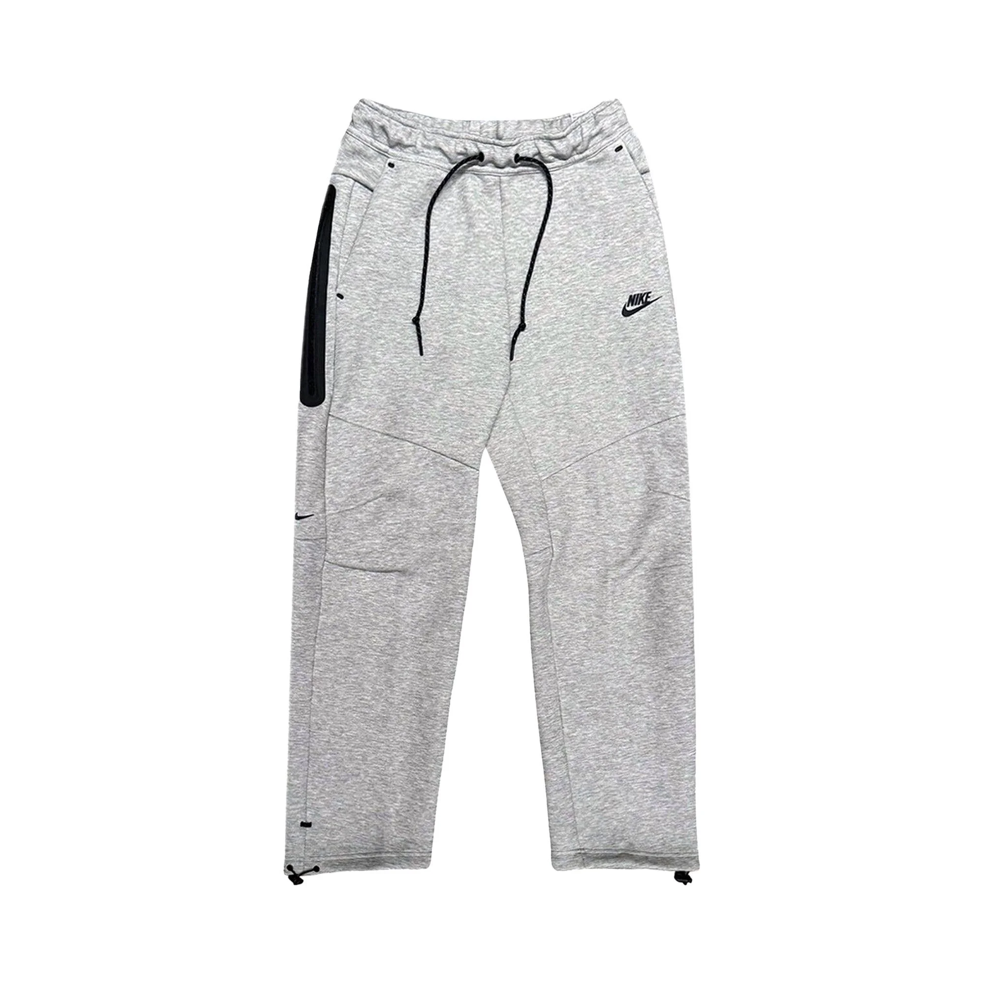 Nike Open Hem Fleece Pants 'Dark Grey Heather/Black' - 1