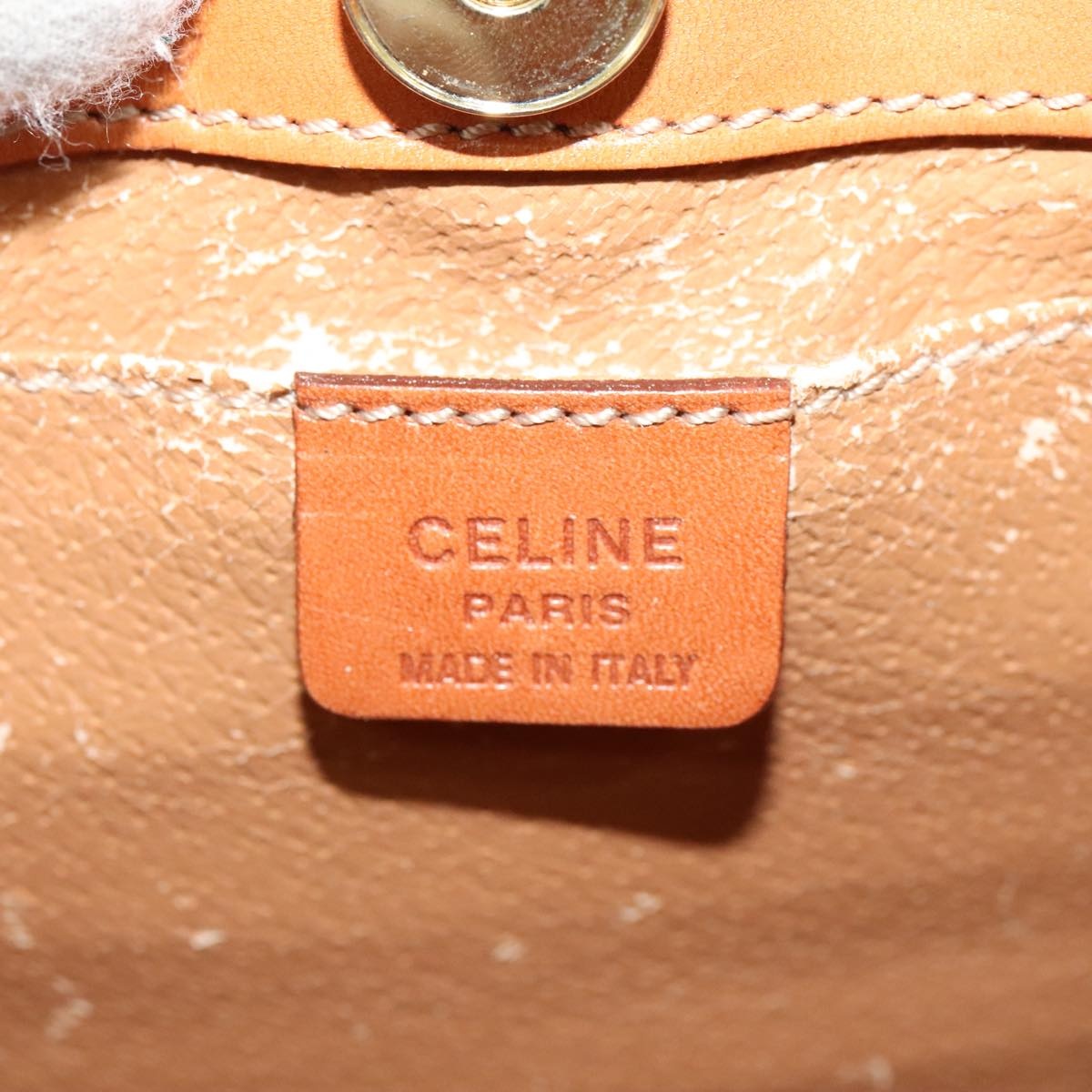 CELINE Macadam Canvas Backpack Pvc Leather Brown - 15