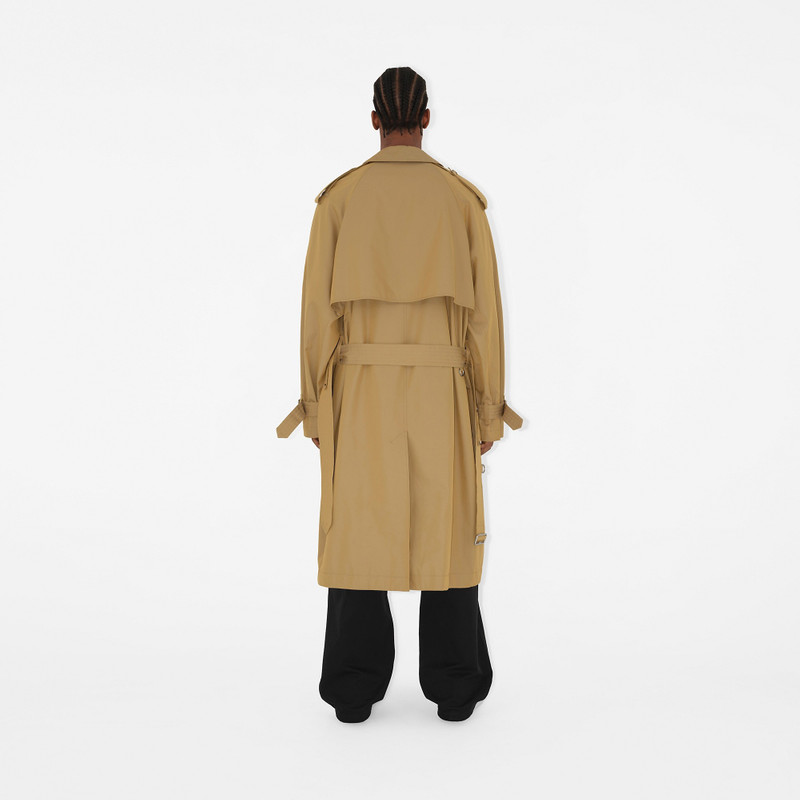 Long Gabardine Trench Coat 4