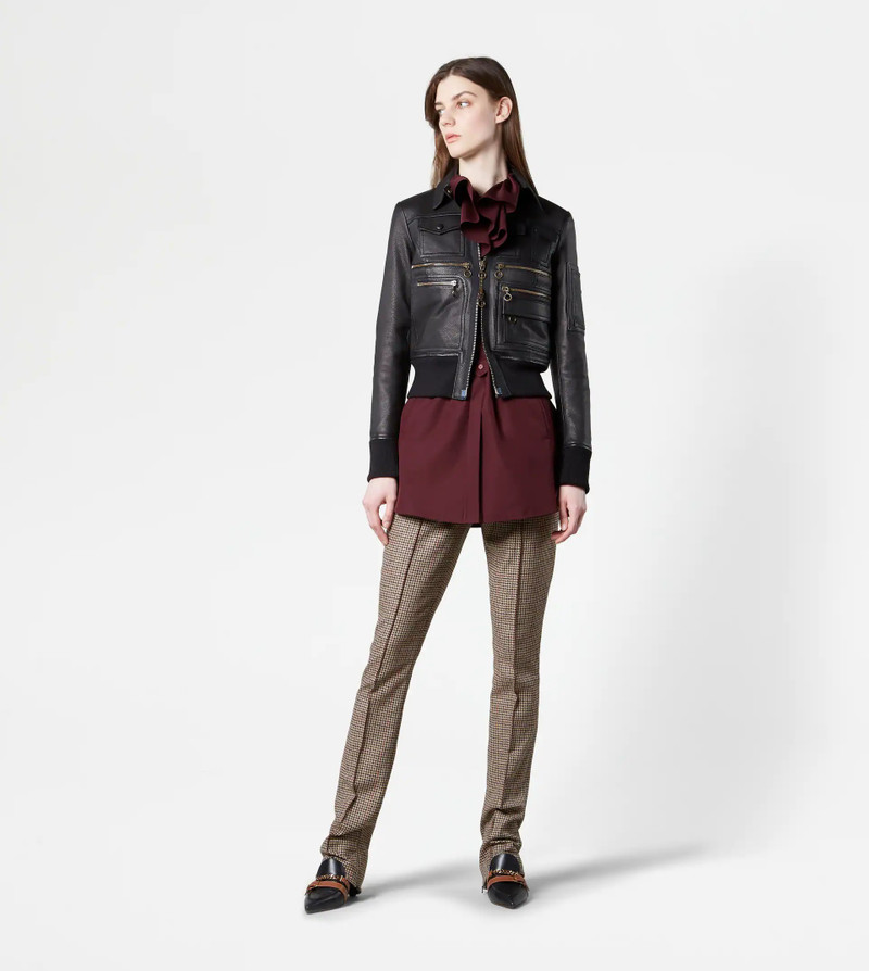Tod's MINIDRESS BLOUSE IN POPLIN - BURGUNDY outlook