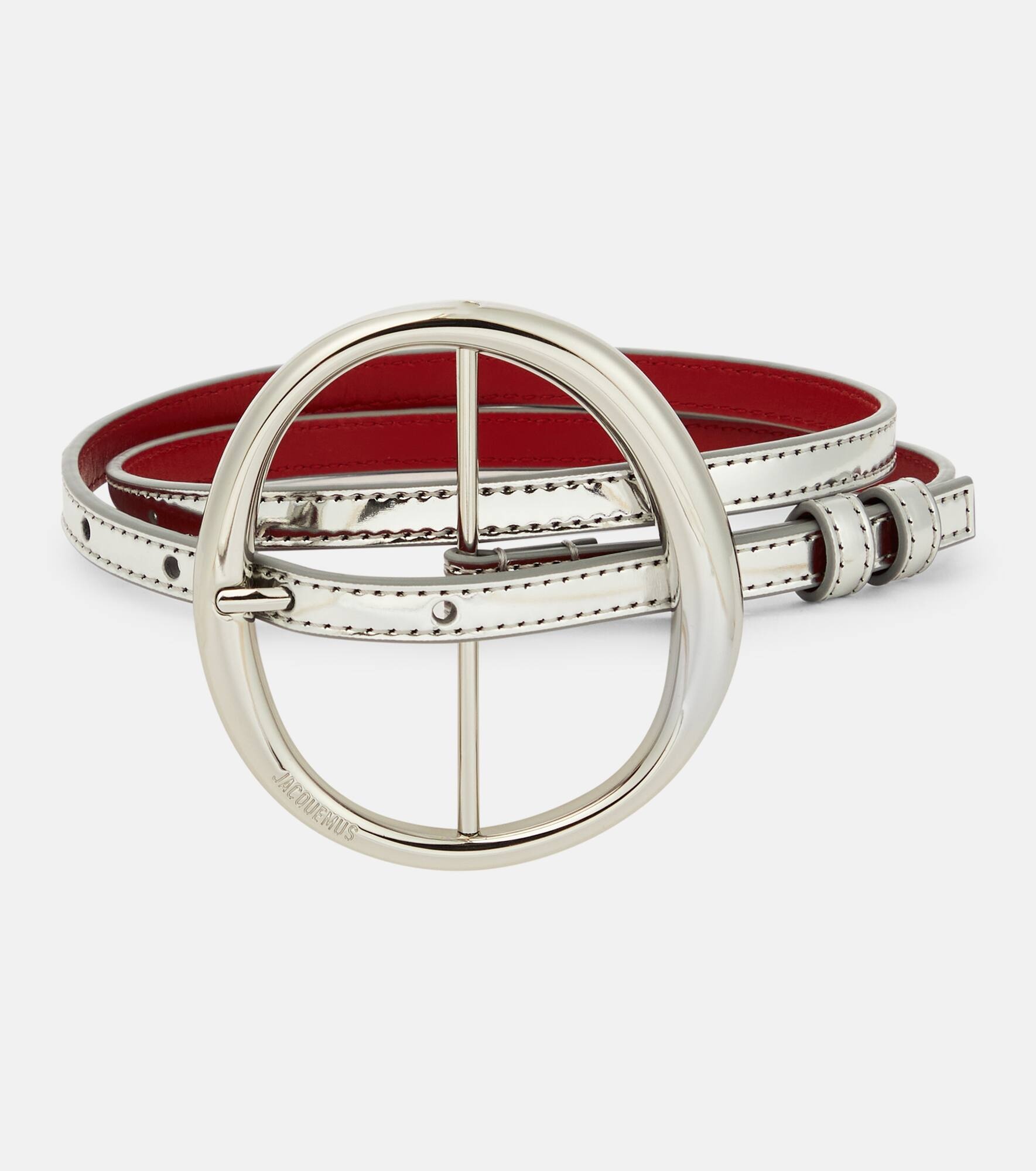Jacquemus La Ceinture Ronde ベルト La Ceinture Regalo leather belt in black - Jacquemus | Mytheresa