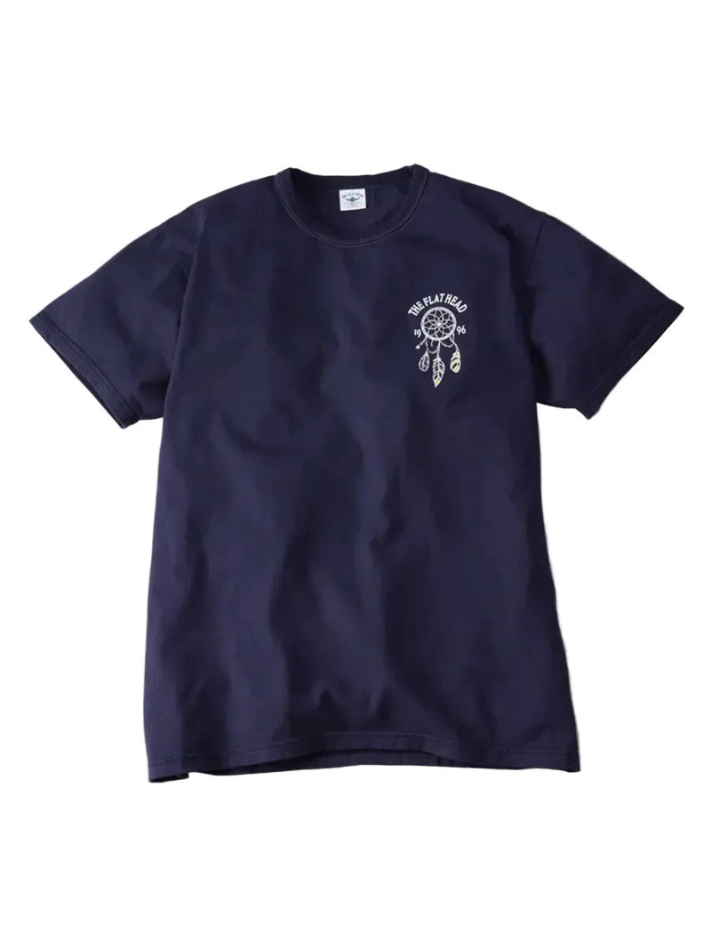 THE FLAT HEAD FN-THC-048 Three Needle Loopwheel Motorcycle Race Tee Nasukon outlook