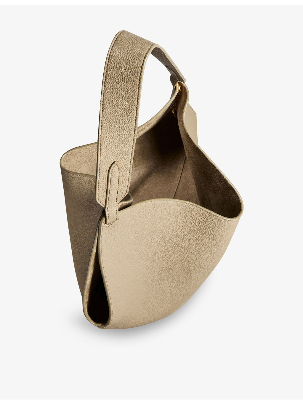 Lotus Small Leather Tote Bag - 5